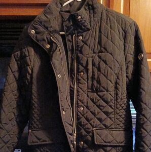 Sleek Black Quilted  Jacket